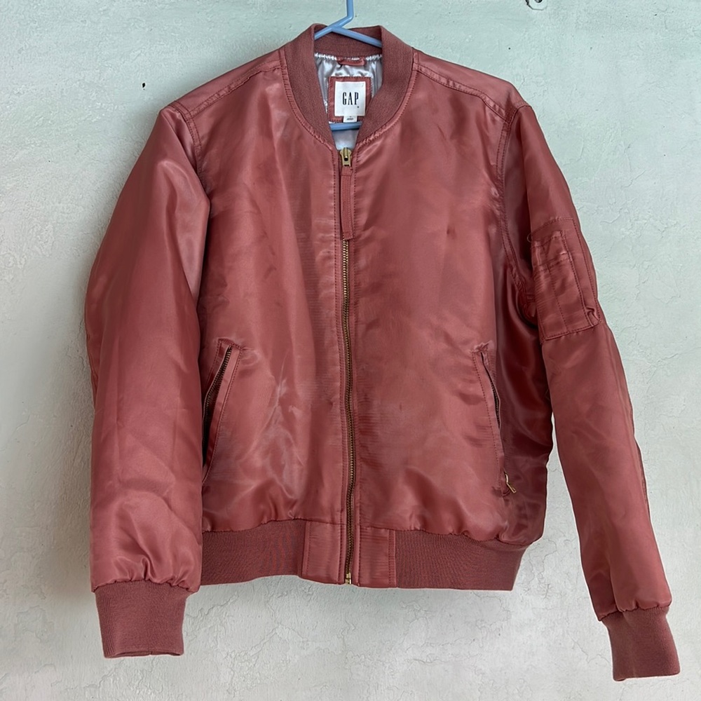 Pink Gap Bomber Jacket (medium)